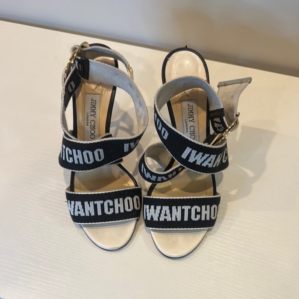 Jimmy choo ankle wrap heels size 39